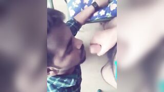 Cum swallowing boy makes a horny guy cum in mouth