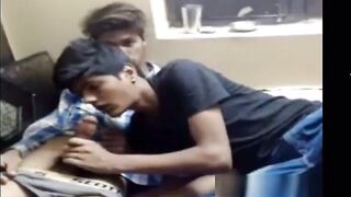 Twink horny boys enjoying a fun blowjob on cam