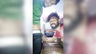 Desi gay guys enjoying a hot blowjob fun