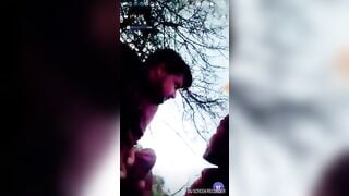 Public gay blowjob of horny young guys having fun