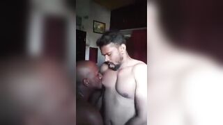Nipple sucking porno of muscular gay daddies