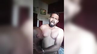 Nipple sucking porno of muscular gay daddies