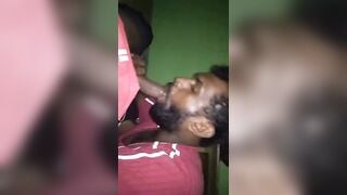 Indian gay men having a fun blowjob session