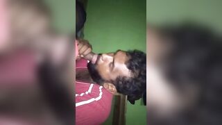 Indian gay men having a fun blowjob session