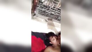 Wild gay lovers enjoying a crazy anal fucking