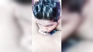 Sucker slut twink enjoying a juicy big boner