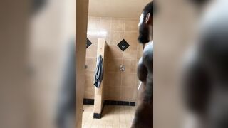 Public shower fucking between hunky gay men