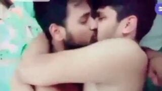 Kissing desi boys making out naked in Indian gay porn