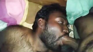 Slutty gay daddy enjoys a big black cock