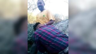 Public gay blowjob between horny desi daddies