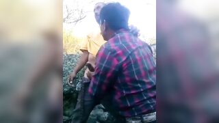 Public gay blowjob between horny desi daddies