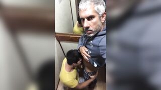 Lift gay blowjob by a sexy young desi boy