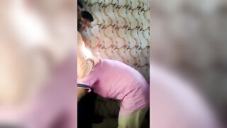 Public toilet blowjob with a slutty stranger