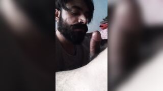 Delhi gay boy sucking off a horny hunk