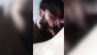 Delhi gay boy sucking off a horny hunk