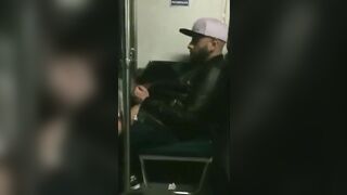 Metro gay blowjob of a horny stranger