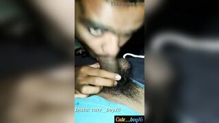 Cock sucker boy enjoying a big hard cock