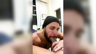 Latino cock sucker enjoys a big gay cock