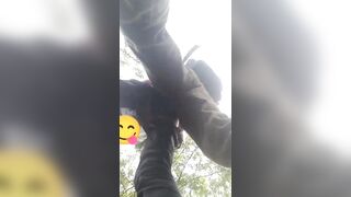 Outdoor gay fun between horny Indian strangers