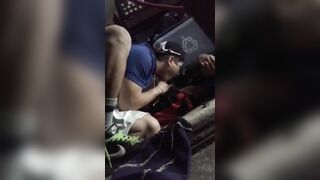 Sleeping gay blowjob to a horny friend