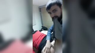 Office gay sex video of boss banging intern