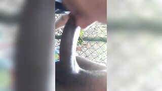 Gay public sex with a bald desi sucker daddy