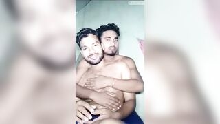 Three Indian boys enjoy gay fun on cam