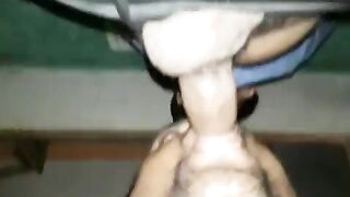 Slutty drunk bottom sucking big desi cock