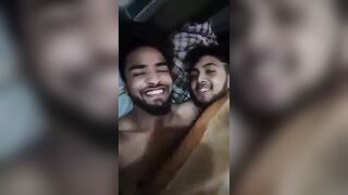 Indian kissing guys romancing on cam