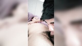 Desi horny gay guy sucking daddy's cock