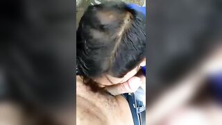 Public cock sucking video of Indian slave