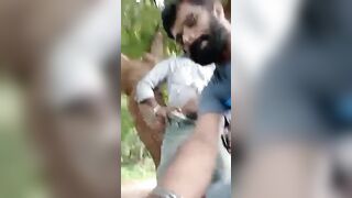 Cruising gay blowjob video of horny Indian men