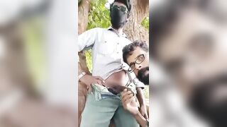 Cruising gay blowjob video of horny Indian men