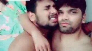 Kissing gay video of hot romantic Indian lovers