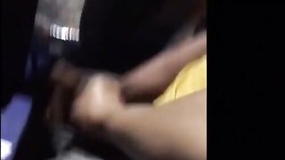 Bus handjob video of sexy gay hunk