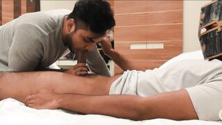 Indian gay porn of sexy sucker on big cock