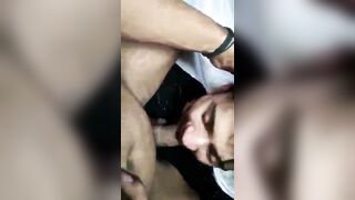 Indian man mouth fucked by his gay partner