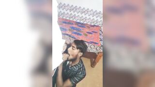 Kannada bottom deep blowjob for uncle's cock