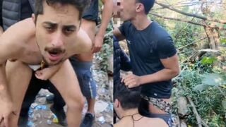Spanish guy outdoor gay sex
