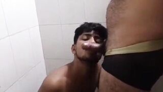 Tamil dusky boy oral sex with his big manhood