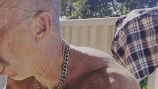 Forest an outdoor blowjob gay sex