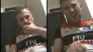 Hot masturbation in the boys hotel