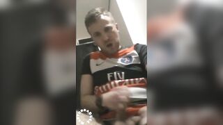 Hot masturbation in the boys hotel