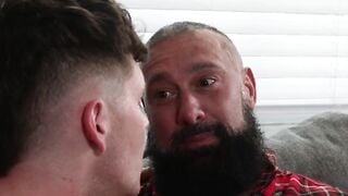 Uncles enjoy xmas sex with nephew