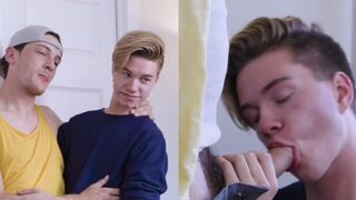 Blonde hair boy hot foursome sex