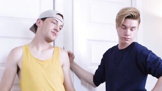 Blonde hair boy hot foursome sex