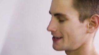 Brother tricks his brother while VR playing