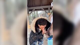 Big cock rapper ebony sucks big cock