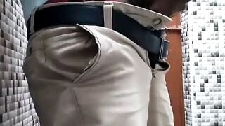 Tamil dick flashing in toilet