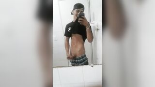 Man recording his masturbation video